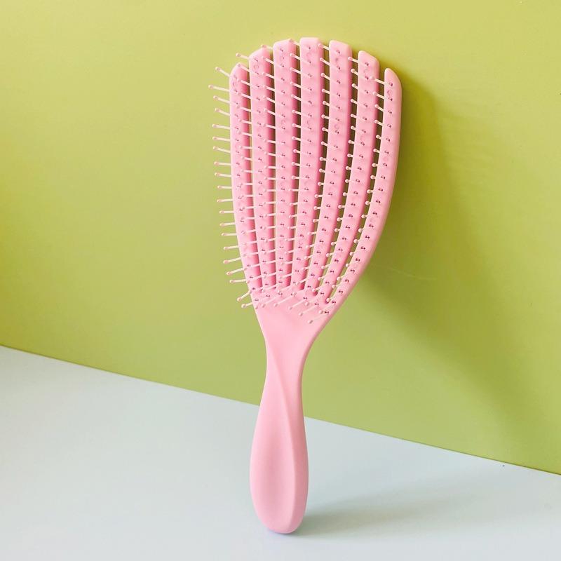 1Pc Hair Brushes Octopus Hairbrush Pink Massage Detangler Brush for Curly Hair Thick Hairs Care Hairbrush Styling Tool