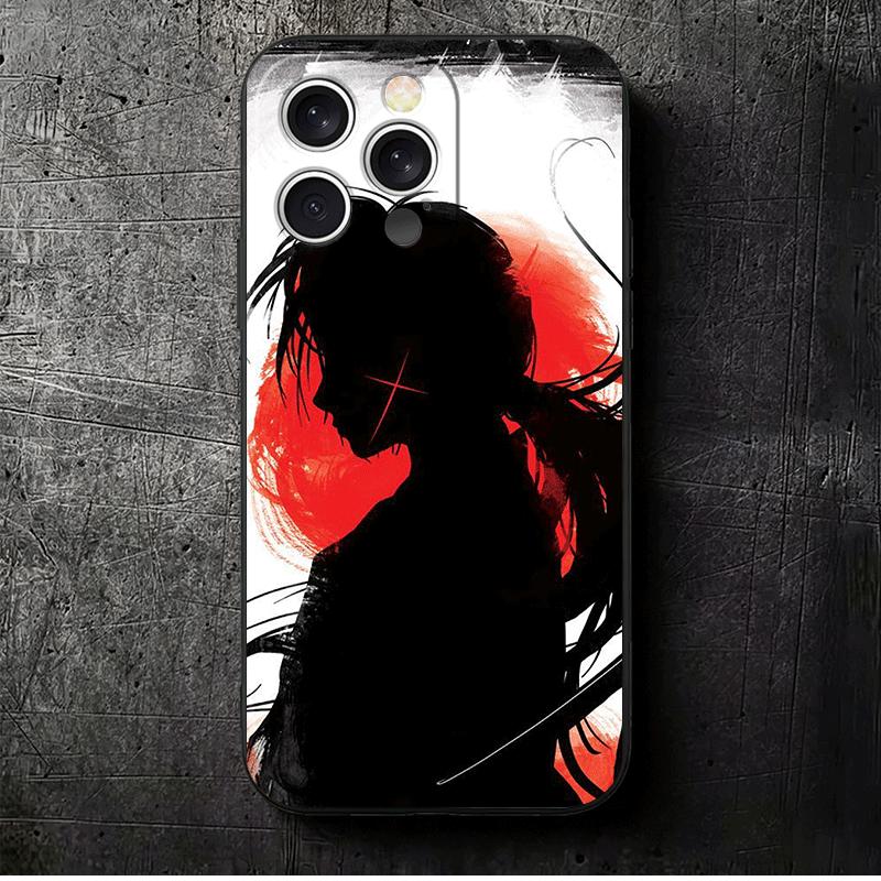

Rurouni Kenshin Anime Soft Phone Case for iPhone 16 16E 17 Air 15 Pro Max 14 Plus 13 Mini 11 12 7 Black Cover Back Shell iPhone 12 Pro
