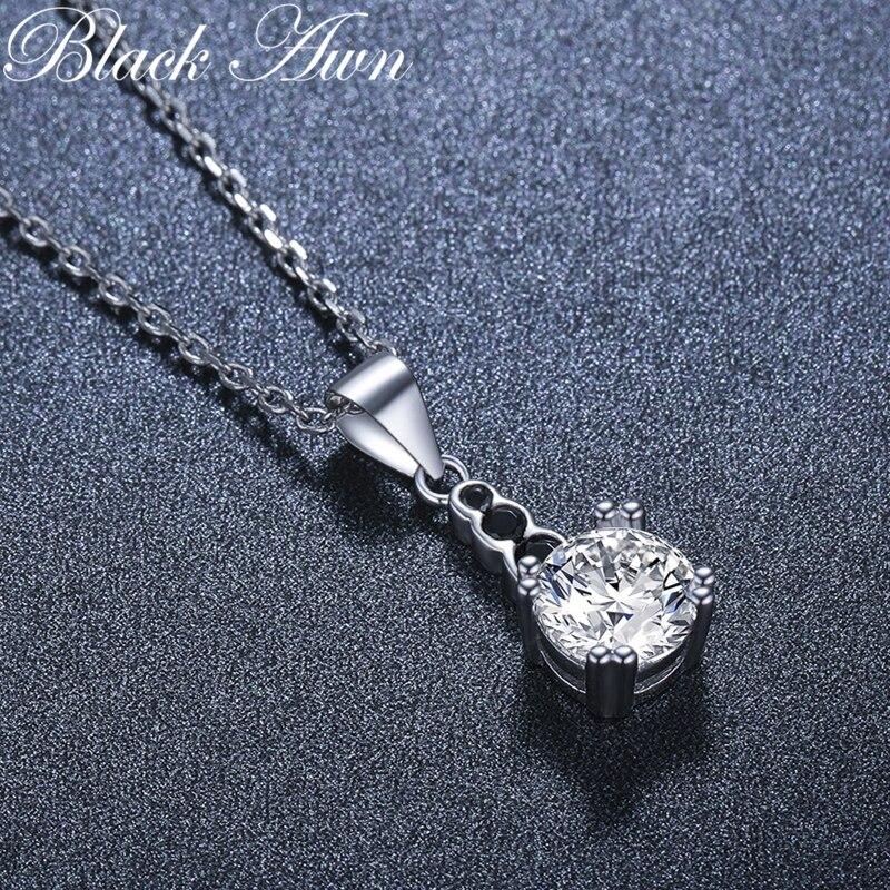 

Черное женское ожерелье с подвеской BLACK AWN
