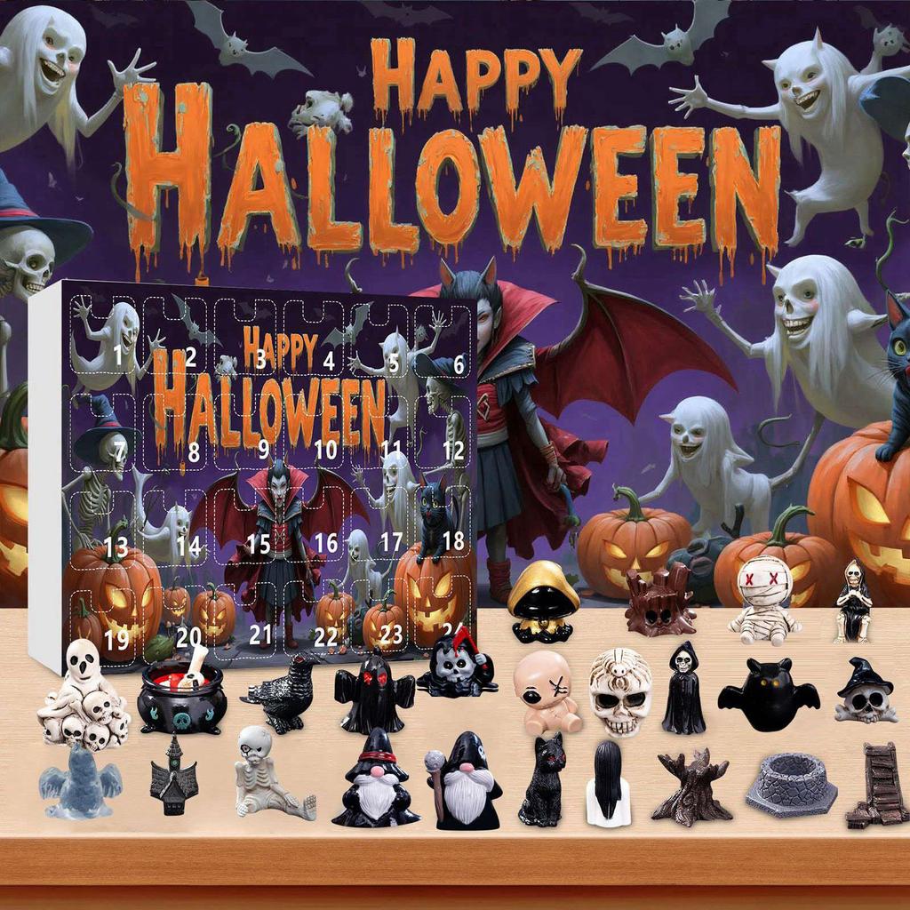 Utsökt Kalender Stenpersiennlåda Halloween Barnpresent