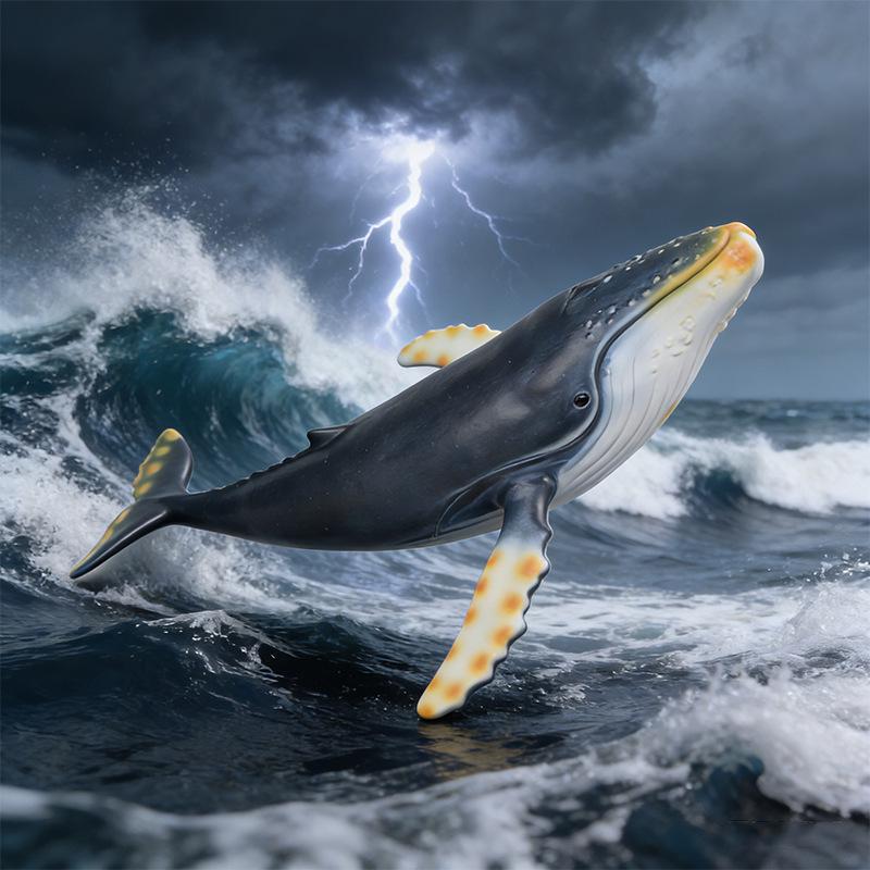 Soft Rubber Marine Animal Models: Great White Shark, Megalodon, Beluga, Blue Whale, Whale Shark, Dolphin Toys for Kids