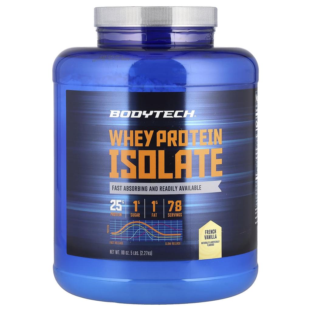 Whey Protein Isolate, French Vanilla, 2.27Kg(5Lbs)