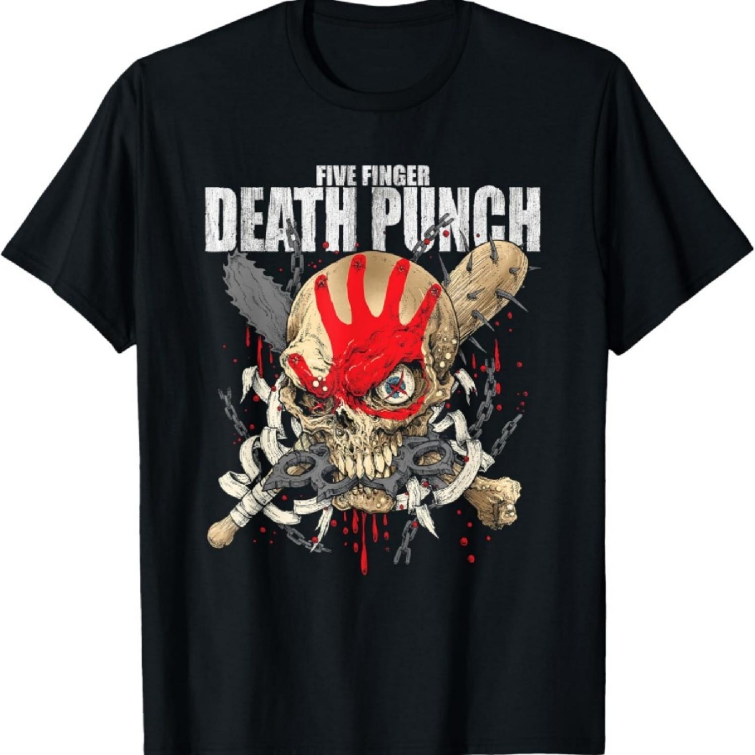 5FDP - Футболка с принтом черепа Warhead спереди и сзади S