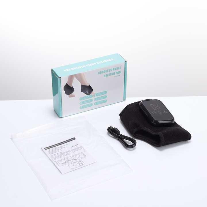 2025 Rechargeable Heated Ankle Vibration Massager for Joint Therapy Single Piece - Rechargeable Version - Gift Box чёрный