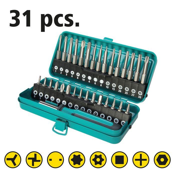 Sada bezpečnostních šroubovacích bitů - WOLFCRAFT - 1386000 - Bity Torx - Délka 25 nebo 50 mm