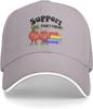 Support Your Fruity Friends LGBT Pride Rainbow Baseball Cap Polyester Adjustable Casual Hat