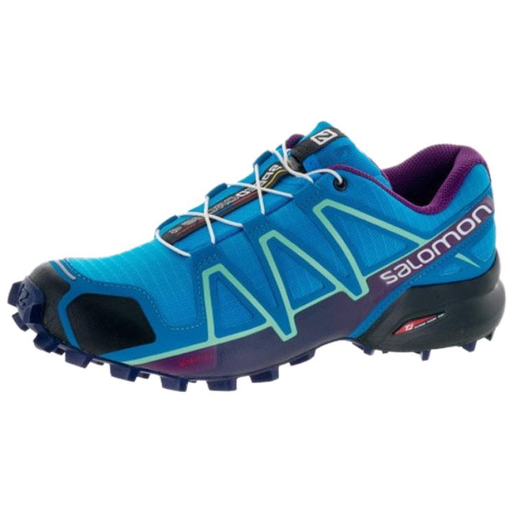 Salomon Speedcross 4 Comfortable Versatile Non-Slip Durable Low-Top Casual Running Shoes Women sneaker Blue 398422