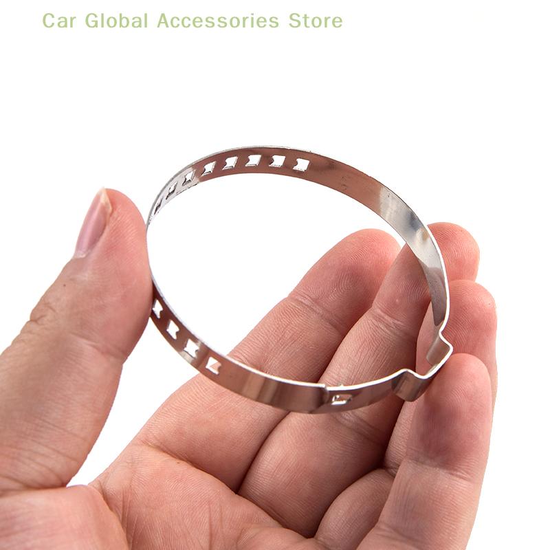 2 Pcs Universal Stainless Steel Shaft Cv Joint Boat Crimp Clamp Kit Driveshaft Cv Boat Clamp 25- 50Mm 50- 120Mm Adjustable