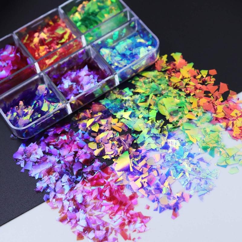 Resin Mold Fillers Irregular Shaped Sequins Nail Art Manicure Flakes Decors