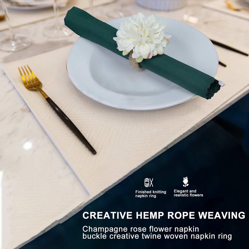 Simulationsblumen Serviettenringe Künstliche Chrysantheme Serviettenhalter Handwerksblume Serviette