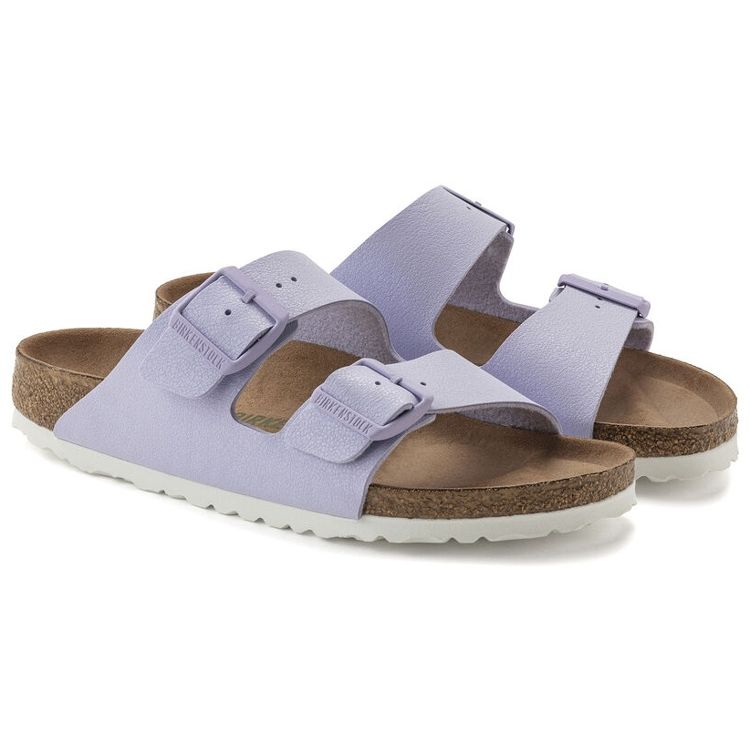 Birkenstock Arizona Leather Flat Slide Fashion Sandals Unisex sandals Purple 1022607