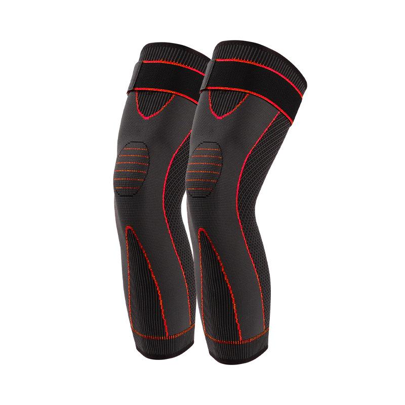 1/2Pcs Full Leg Compression Sleeve With Compression Strap For Women Men Long Leg Sleeve For Running Basketball Football Cycling