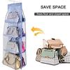 Handtaschen-Hänge-Organizer, Hänge-Geldbörsen-Organizer für Schrank-Organizer, Taschen-Aufbewahrung, Kleiderbügel, Oxford-Stoff, Schrank-Taschen-Organizer