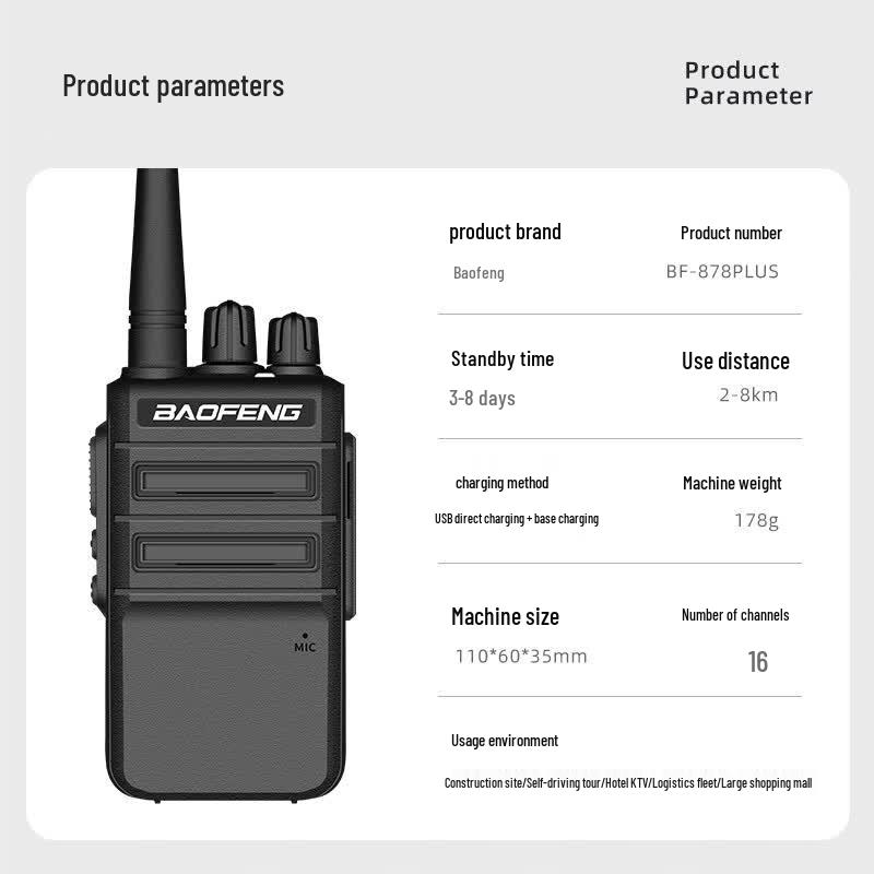 Baofeng BF-999S Professional Two-Way Radio (2-Pack) (CN version)