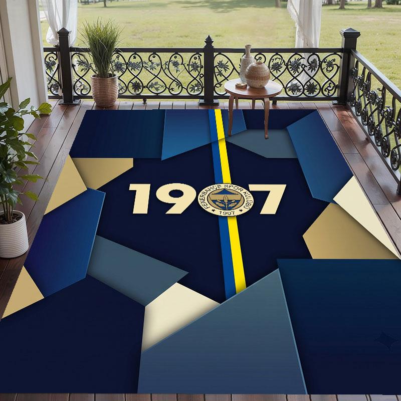 Soft Floor Carpet Fenerbahçe FC Pattern Area Rug Decorative Mat For Home Room Decoration