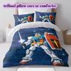 Mobilize Your Bed Gundam Wing Printed Duvet Cover and Bedding Set, Various Sizes
