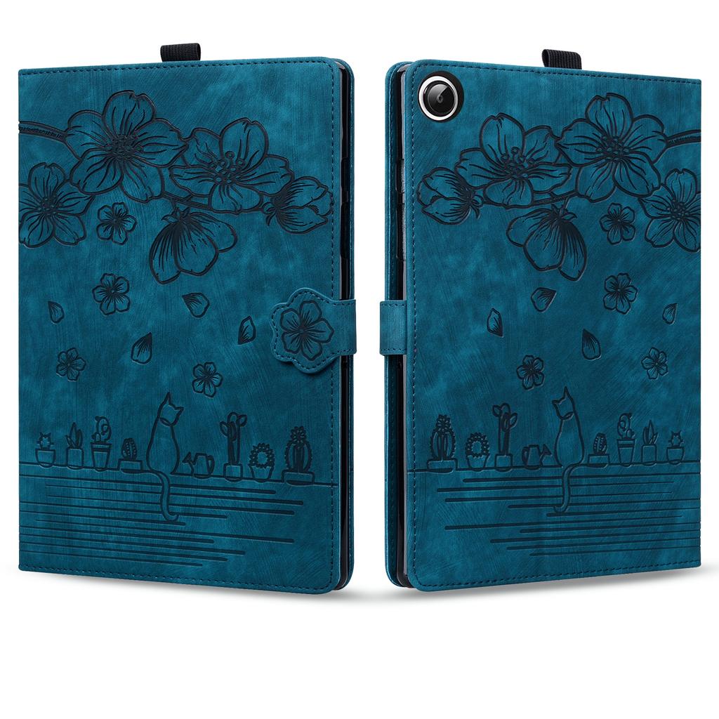 For Lenovo Tab 2025 TB-311FU 10.1 Inch K10 2nd TB311XU Case 3D Cats Flower Imprinted Flio Stand Back TPU Tablet Cover Funda