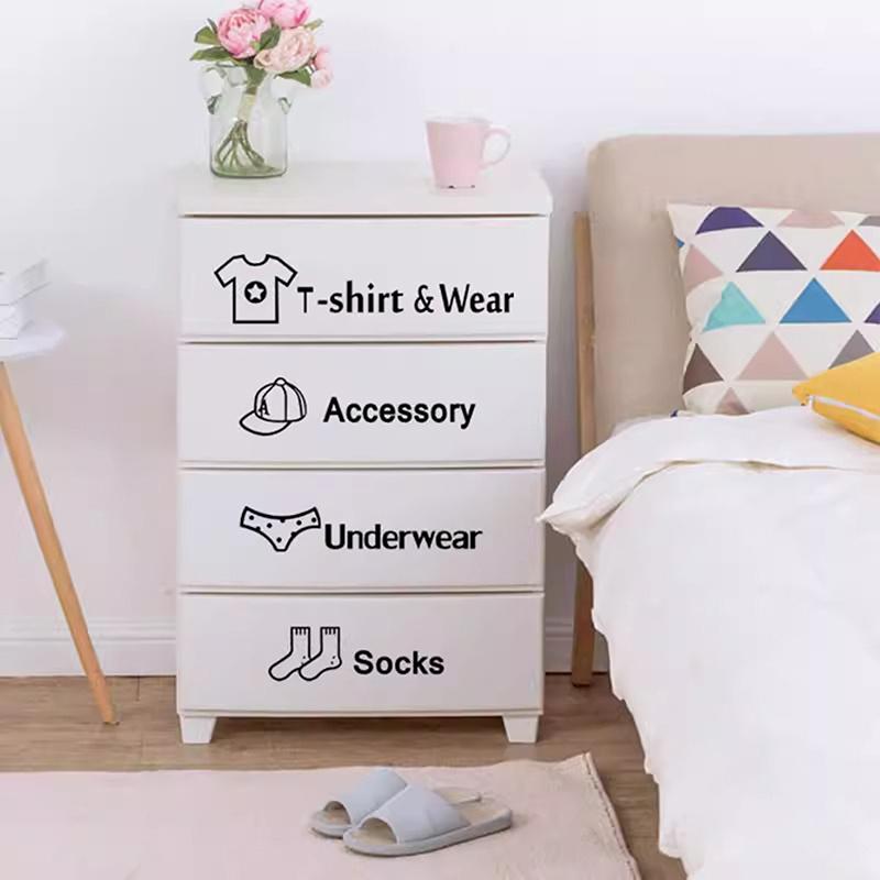 Bebek Kıyafetleri Etiketleri Ev Dekorasyonu Gardırop Etiketi Çıkartma Yatak Odası Sınıflandırma Çizgi Film Etiketleri