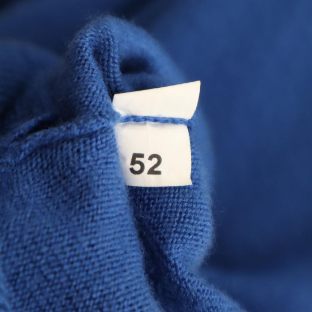 GRAN SASSO Made In Italy Long Sleeve Turtleneck Knit 52 Blue Sweater Men's Used