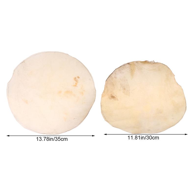 30Cm/35Cm African Drum Skin Fittings Tambourine Replacement Percussion Part Bongo African Drum Covers Drum Goat Skin