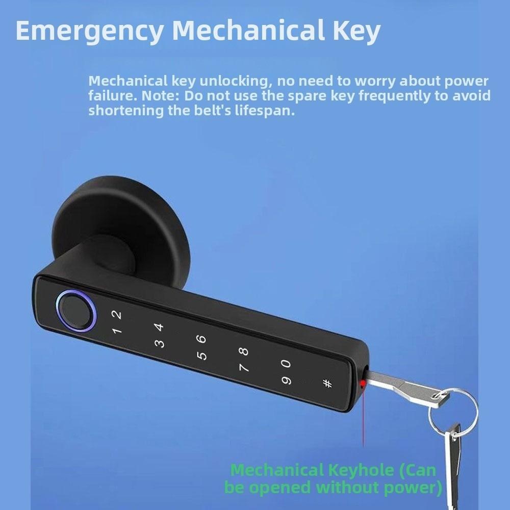 Fernverriegelung Intelligentes Fingerabdruck-Türschloss Bluetooth Biometrisches Türschloss Wohnungsgrundriss