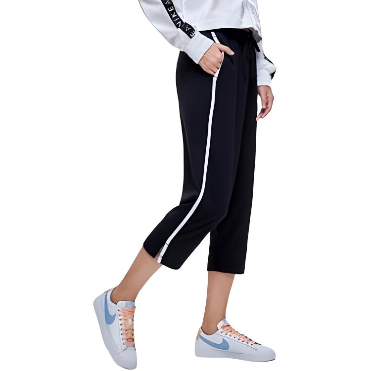 Nike Casual Straight Leg Cropped Pants Women bottoms Black AR3753-010