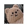 New Cartoon Bear Car Seat Cushion Winter Plush Warm Thickened Anti-slip Seat Cover Cute Ladies Universal Car Accessories