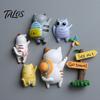 Metal Surface Magnets Cartoon Traveling Cat Refrigerator Magnet, 3D Kitten Decorative Fridge Memo Notes Photo Holder for Home, Lover Gift Strong