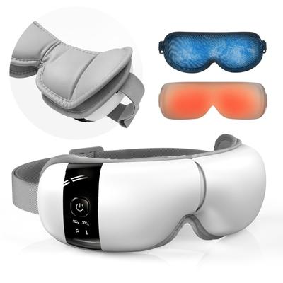HuBDIC Eye Warmer Silent Eye Care Hot Eye Mask Pad Hot and Cold Care Double Airbag Airbag Graphene Heating Bluetooth Music USB Rechargeable Japanese