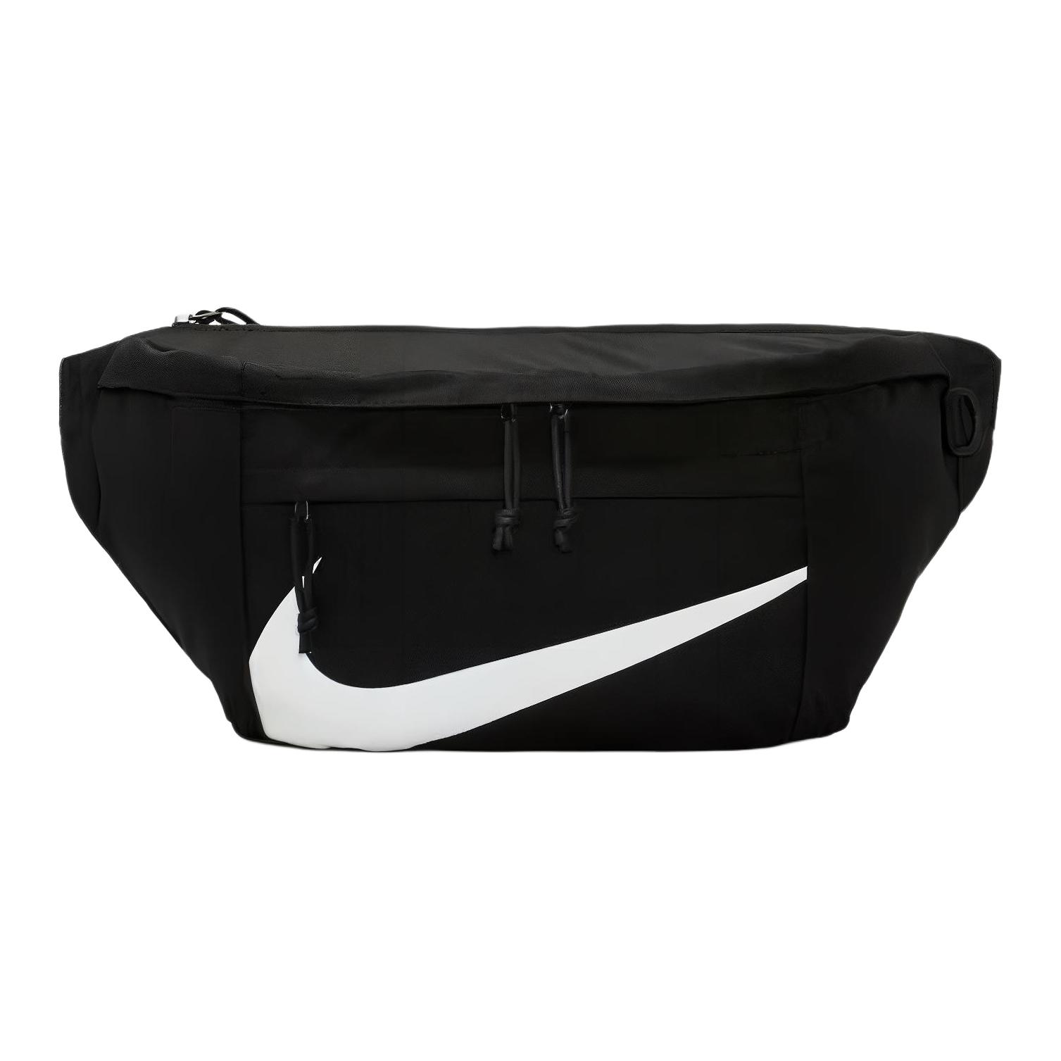 Nike Tech Hip Pack Series Large Logo Polyester Waist Bag Unisex Waist Bag Black BA6405-010 Black