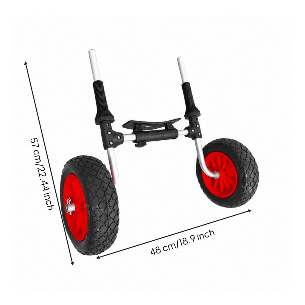 SOT Kayak Scupper Cart Adjustable Trolley Heavy Duty for Paddlers