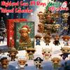 Christmas Advent Calendar Highland Cow Christmas Countdown 24pcs Christmas Tree Highland Cow Pendants Ornament Christmas Gift