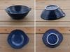 Tableware East Japanese Tableware Tonsui Pot Pot, Small Bowl, Serving Plate (Kiln Dark Blue), Set of 2