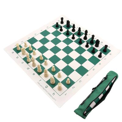 Chess Set With Pu Leather Board - Portable Travel Chess Game For Adults Kids, Family Board Game Educational Toys