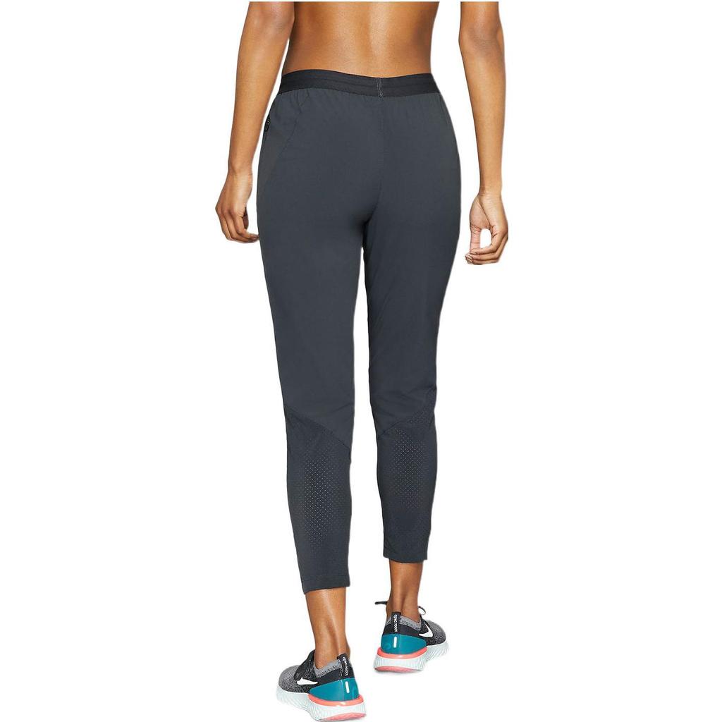 Nike Logo Print Breathable Solid Color Spring Knitted Sports Pants Women Pants Black CD8219-010