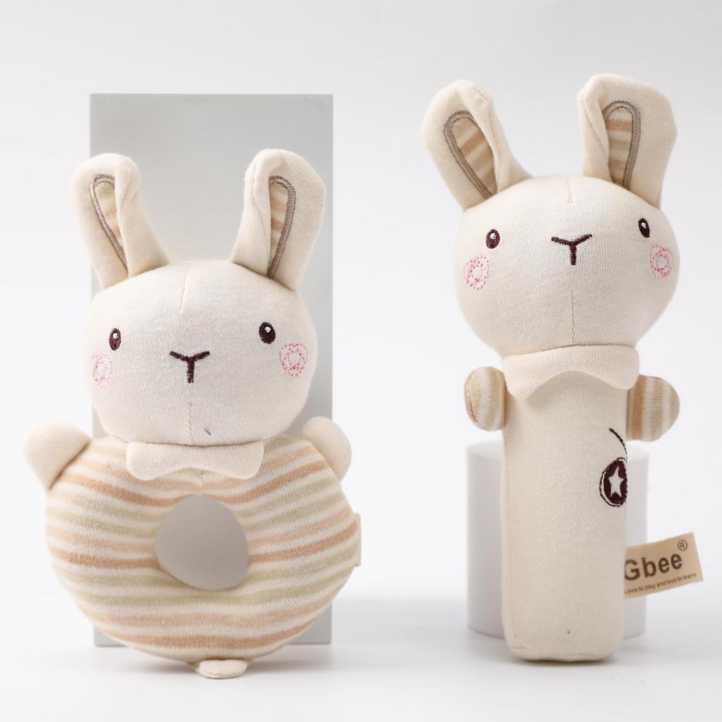 Shinse Plush Baby Rattle Toy with Cute Fabric Suitable for Ages 3 Months and Made of Organic Popular Baby Educational Toy for Baby Christmas Gift 1