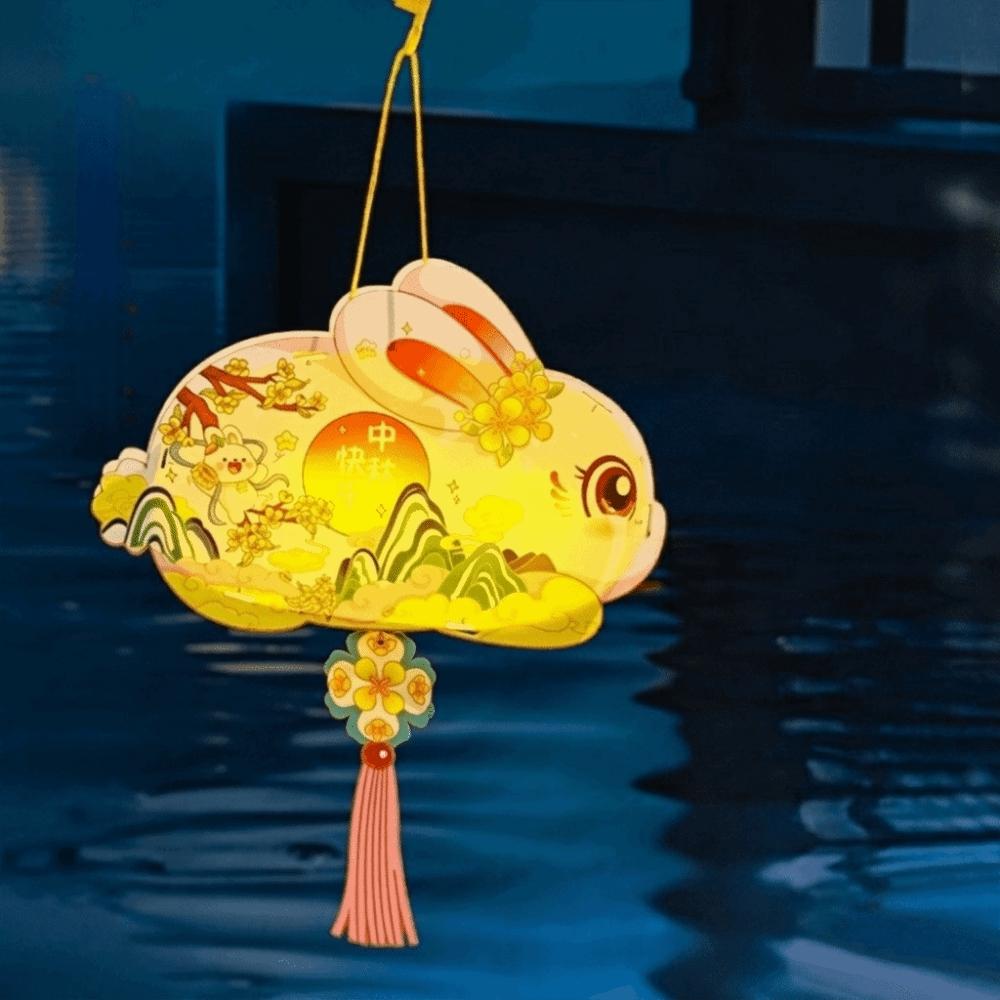 Glowing Mid-Autumn Festival Lantern Luminous Lantern DIY Material Package  Party Decoration