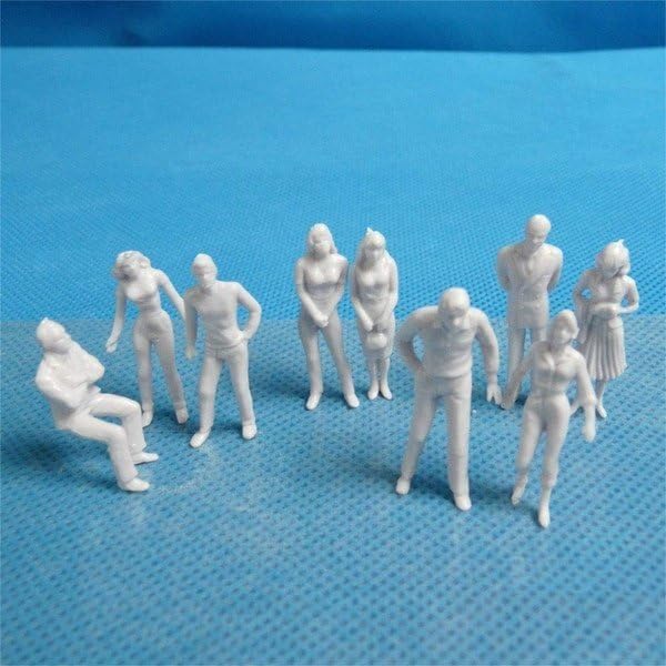 Large Set of Miniature Figures for Diorama Creation and N Gauge Plastic Model Capacity! 100-Piece 1100 Display. Kits. [kj402]