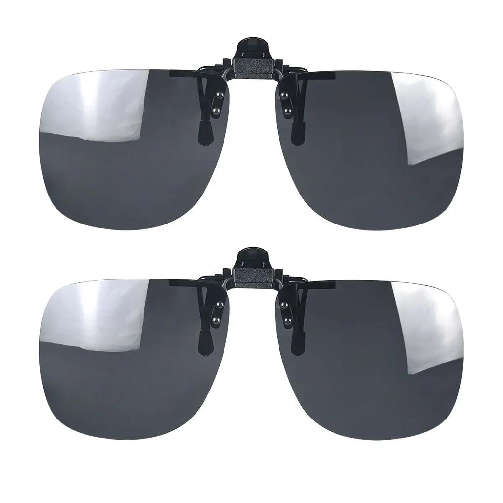 Red Lens Clip On Better Sleep Clipon  Black Polarized Sunglasses Clip On Big Size Square Shape Orange Lens Yellow Driving Lenses