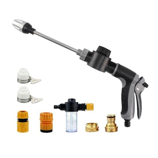 Car Cleaning Pressure Washer Metal Extension Pole Adjustable Nozzle Garden Faucet Pressure