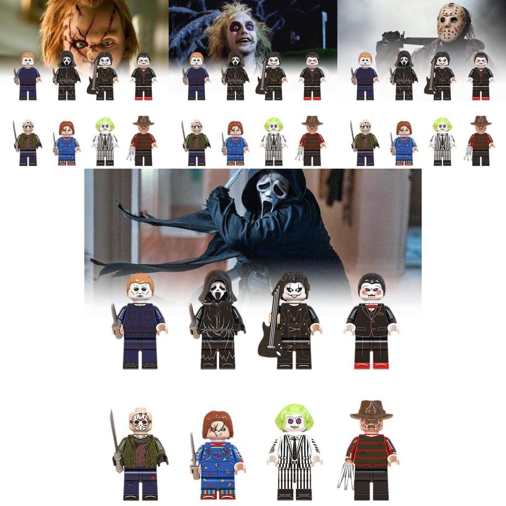 Wm6075 Halloween Themed Scary Mini Figure Bagged Kids Toy Building Blocks Set