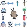 Creative Plush Toy Keychain With Unique Designs Including Baseball Sword And Light Bulb