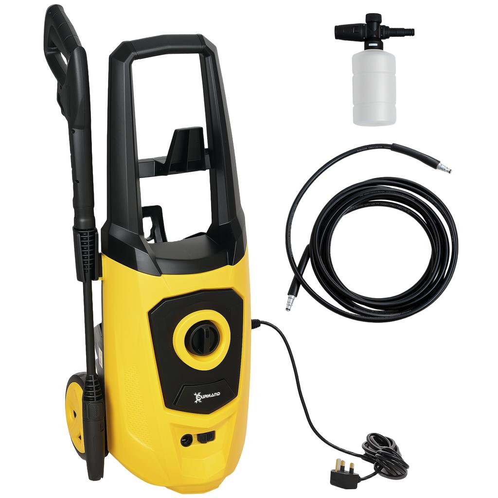 1800W High Pressure Washer, 150 Bar Pressure, 510 L/h Flow, High-Performance Portable Power Washer Jet Wash Cleaner with 6M Hose