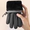 Drawstring Rope Skiing Gloves PP Cotton Waterproof Mittens Gift Plush Thickened Gloves  Winter