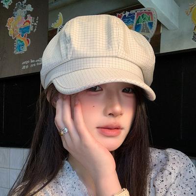 2026 New Spring Summer Beret Women, Octagonal Cap, French Vintage Peaked Newsboy Hat