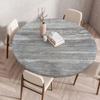 60/90/120Cm Round Table Cover Waterproof Oil-Proof Tablecloth Elastic Fitted Round Table Cover for Kitchen Dining Wedding Party