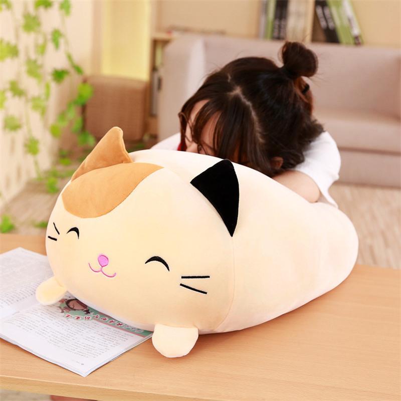 Down Cartoon Cotton Animal Plush Toy Cute Cat Shiba Inu Girl Holiday Doll Gift