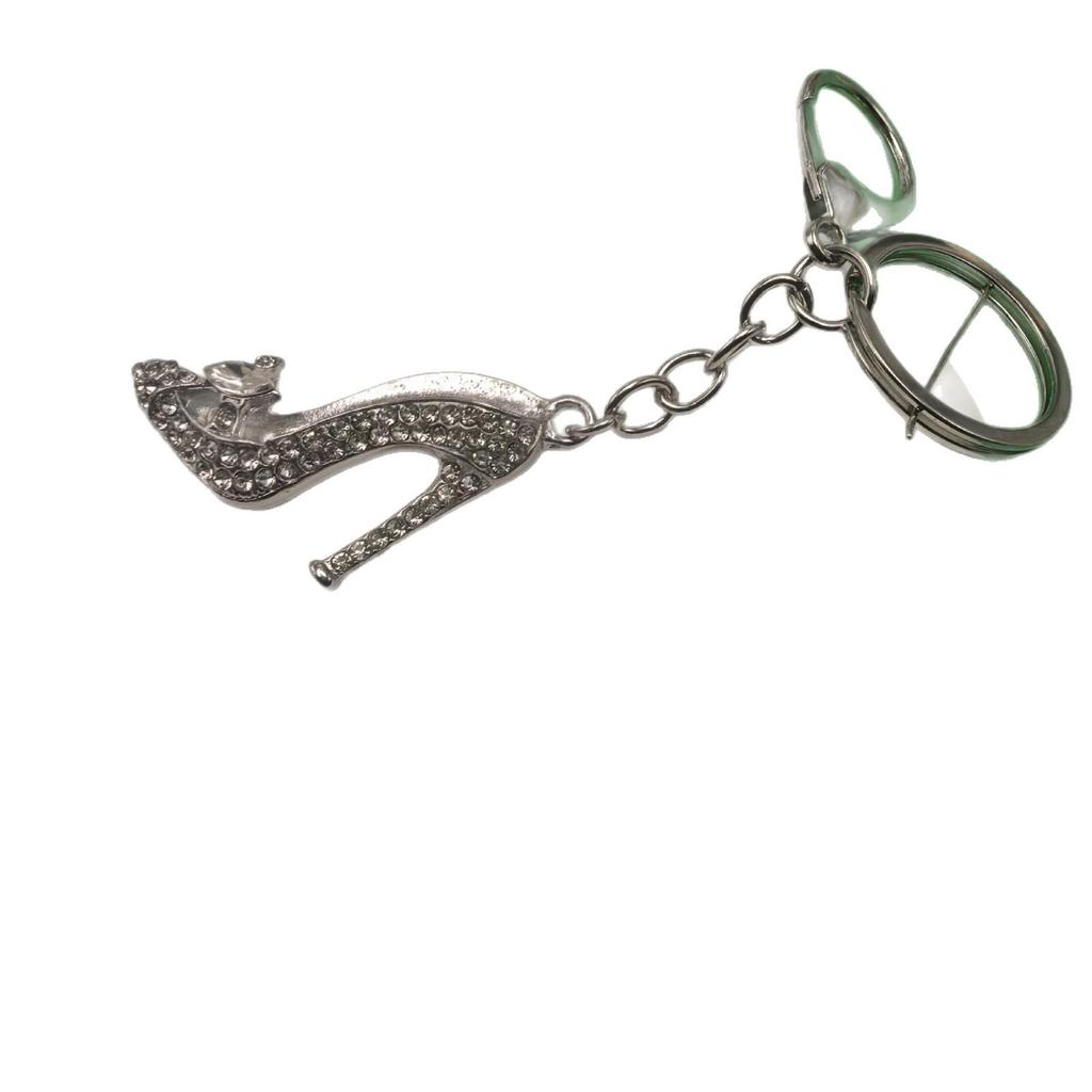 Crystal High Heel Keychain & Car Pendant with Rhinestones