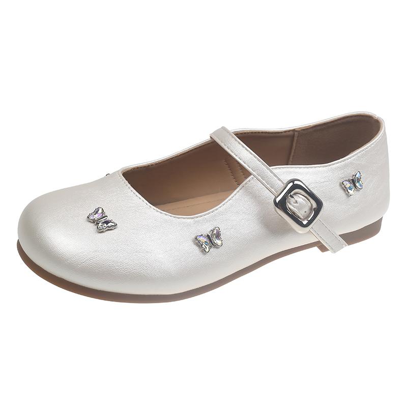 

Модные женские летние мюли с серебристым носком, украшенные стразами в виде цветка, новинка 2025 года, французские красивые универсальные туфли-полуслайдеры на плоской подошве 40