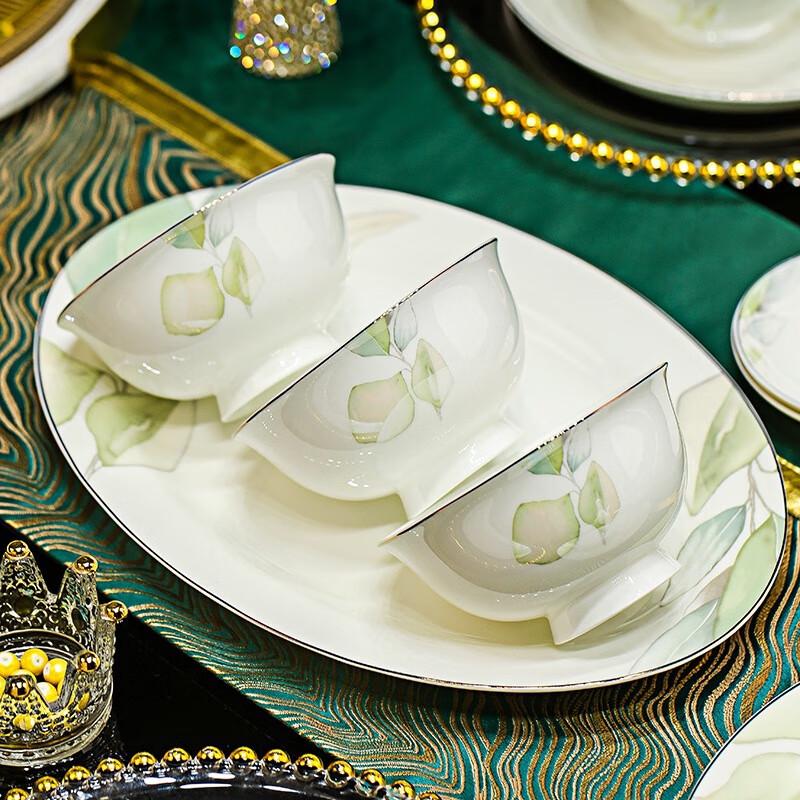 LISM Spring Breeze 42-Piece Ceramic Dinnerware Set